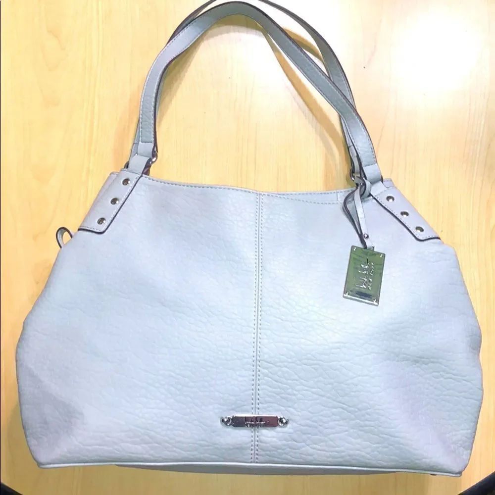 Light blue grey color tote. NWOT